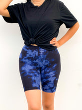 Load image into Gallery viewer, Boss Blue Tie Dye Biker Shorts