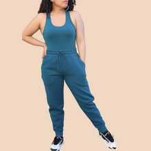 Load image into Gallery viewer, Monochrome Teal Jogger Set W/ Bodysuit