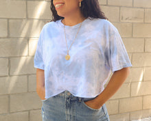 Load image into Gallery viewer, Lavish Sky Tie Dye Cropped T-Shirt