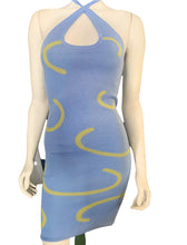 Load image into Gallery viewer, Groovy Blue Knit Dress